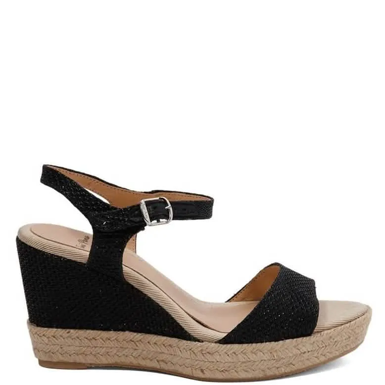 Women's Agnes-S Espadrille Wedge Sandal in Cotton Blend Fabric