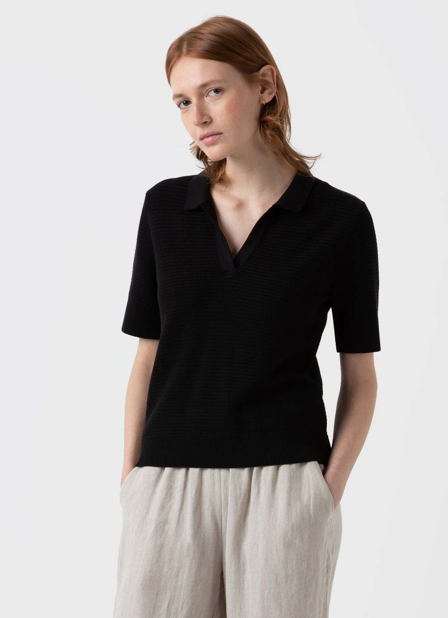 Womens Black Archive Polo