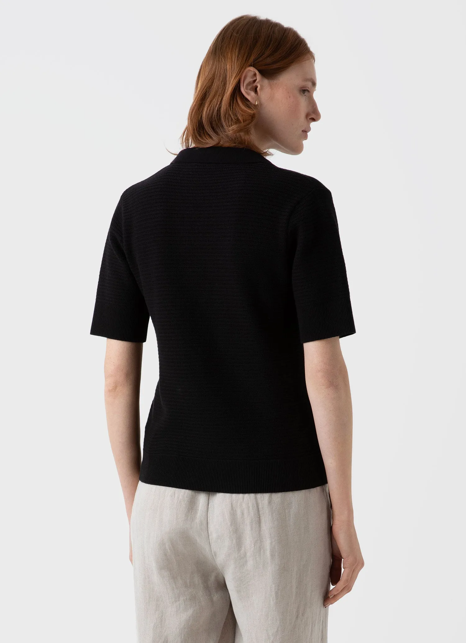 Womens Black Archive Polo