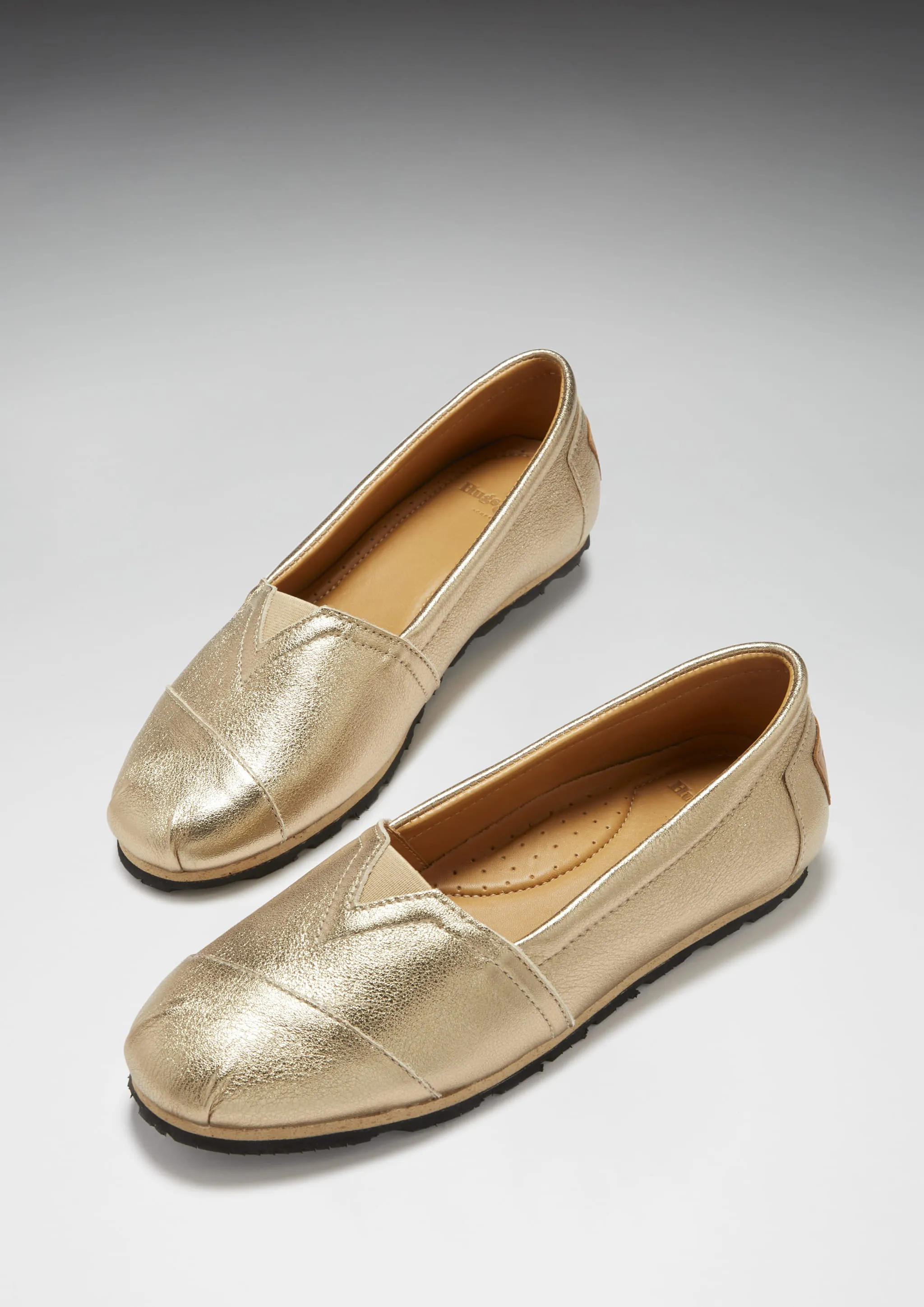 Women's Chukka Espadrilles, gold leather