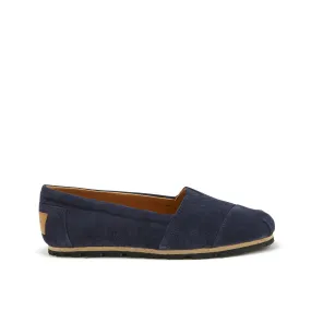 Women's Chukka Espadrilles, navy blue suede