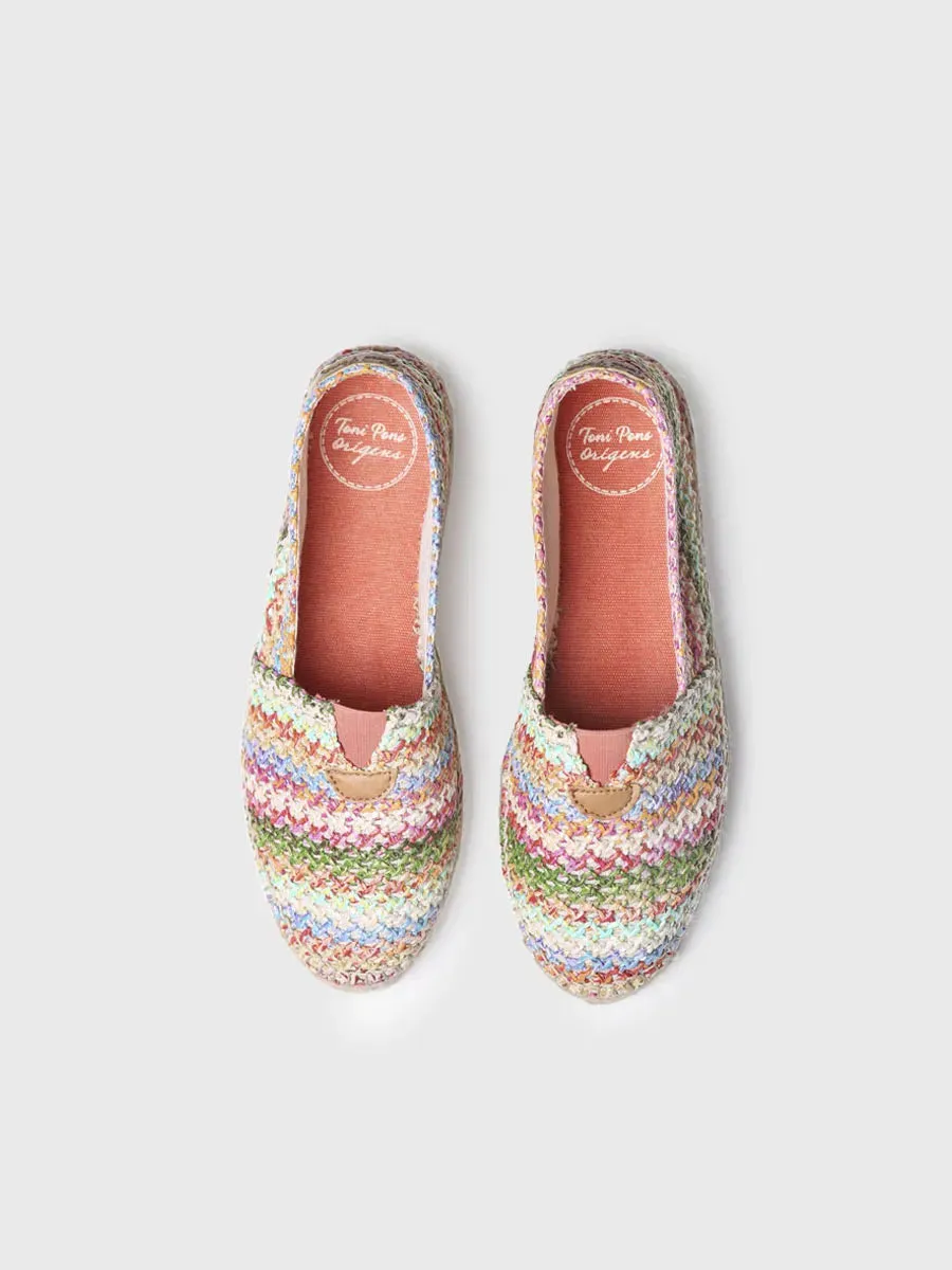 Women's flat espadrilles in jute - ARLET-NZ