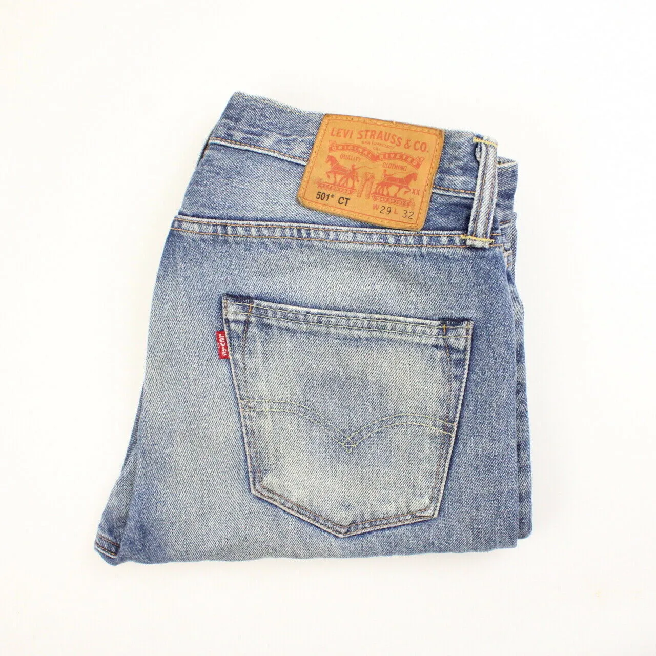 Womens LEVIS 501 CT Jeans Mid Blue | W32 L28