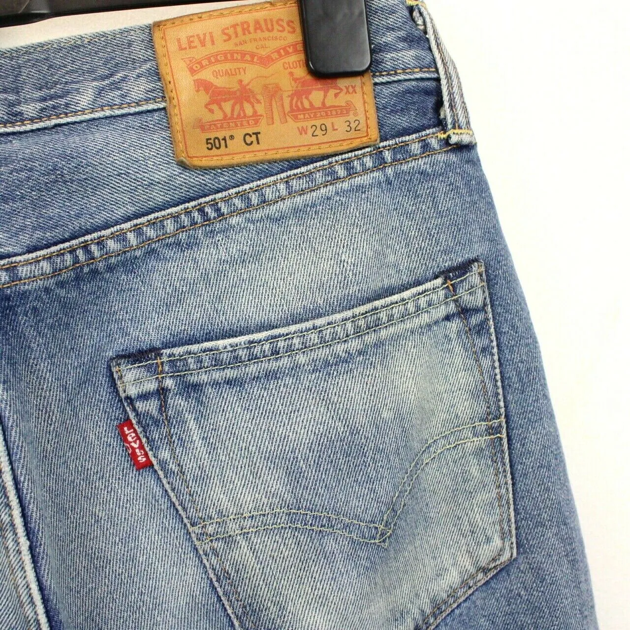 Womens LEVIS 501 CT Jeans Mid Blue | W32 L28