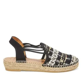 Women's Noa-CC Wedge Espadrille in Embroidered Cotton Blend.