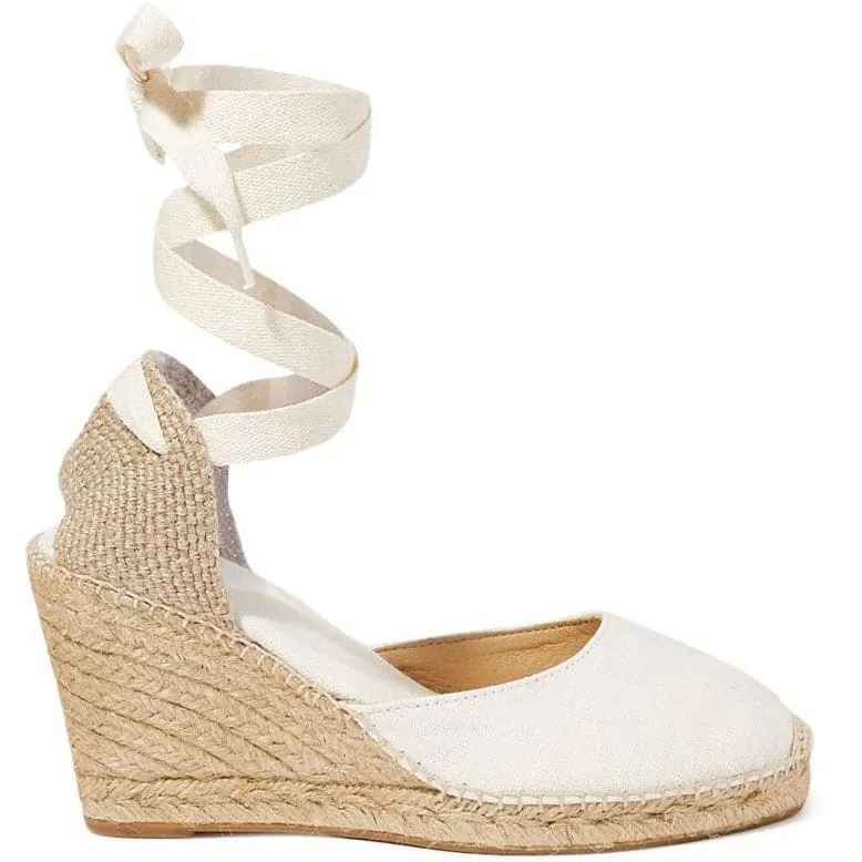 Women's Palamos High Heel Linen Wedge Espadrille