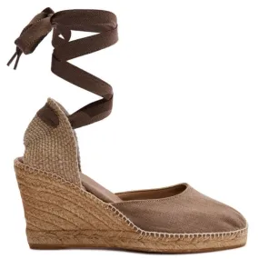 Women's Palamos High Heel Linen Wedge Espadrille