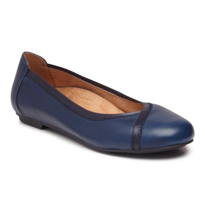 Womens Vionic Caroll Ballet Flat Navy