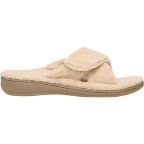 Women's Vionic Relax Slippers Tan Terrycloth