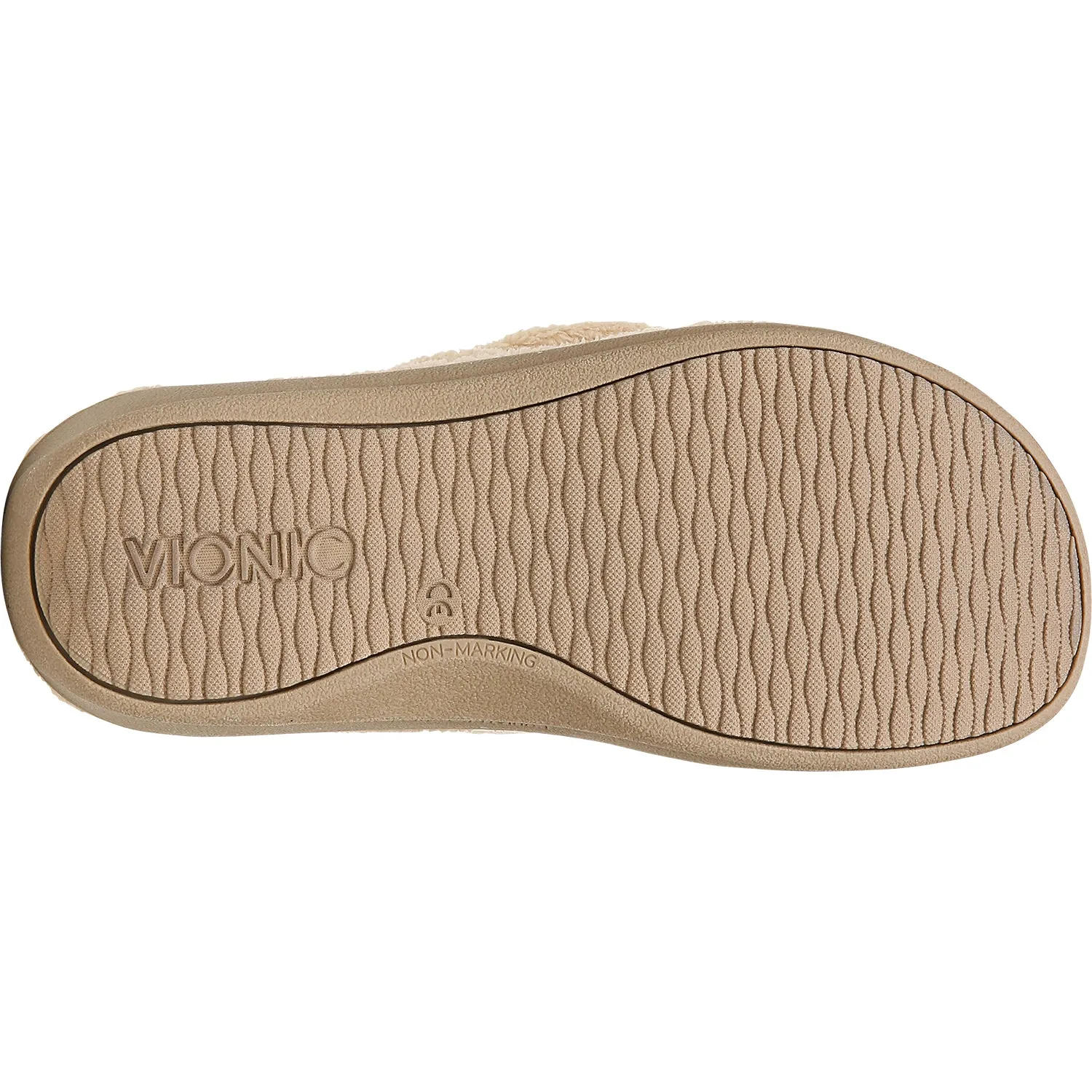 Women's Vionic Relax Slippers Tan Terrycloth