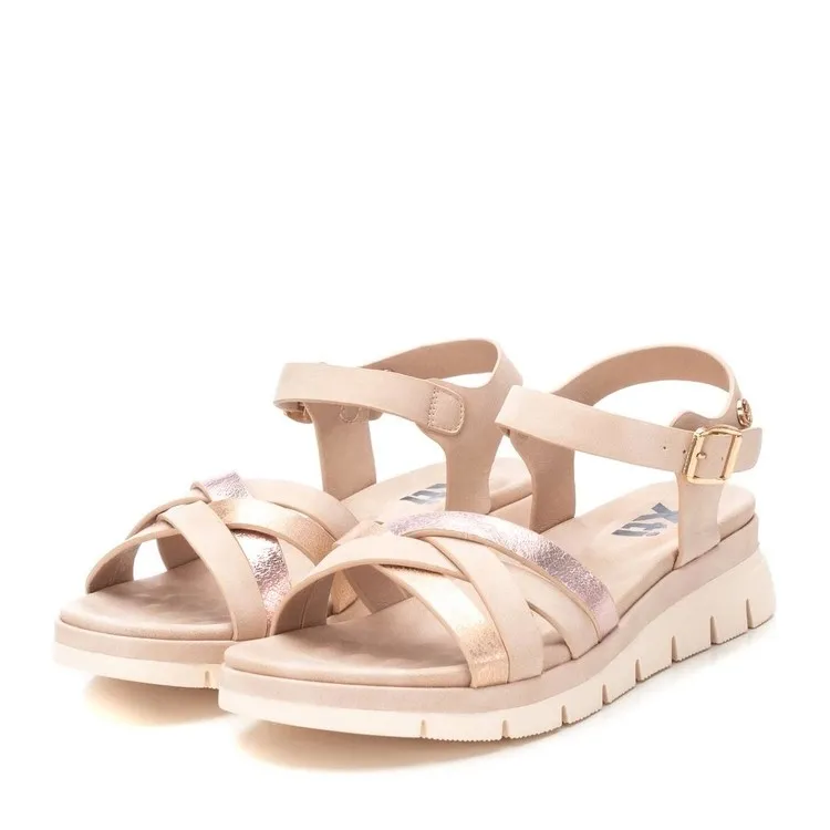 Nude Flat Sandals XTI 142704 for Women