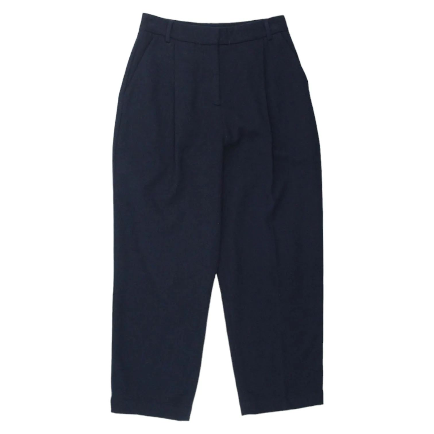 YMC Navy Wool Pleat Trousers