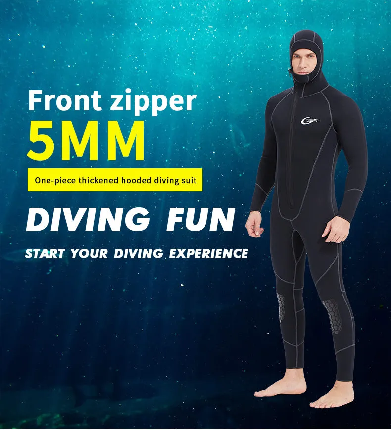 YONSUB Long Sleeved 5MM Wetsuit (With Hood)