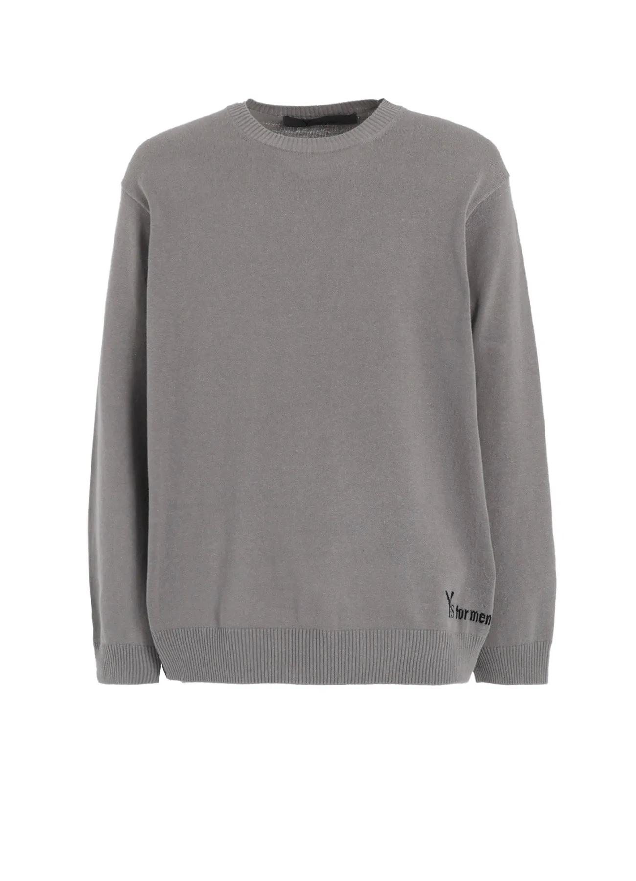 Y's for men INTERSIA LOGO ROUND NECK PULL OVER KNIT