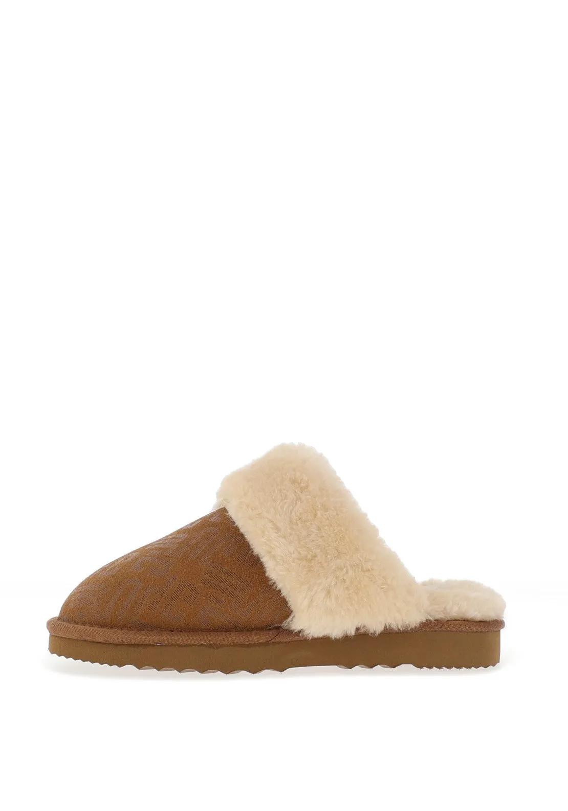 Yukon Canada Albert Abstract Print Slippers, Chestnut